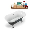 thumbnail image 5 of 60" Streamline N860WH-GLD Clawfoot Tub and Tray With External Drain, 5 of 7