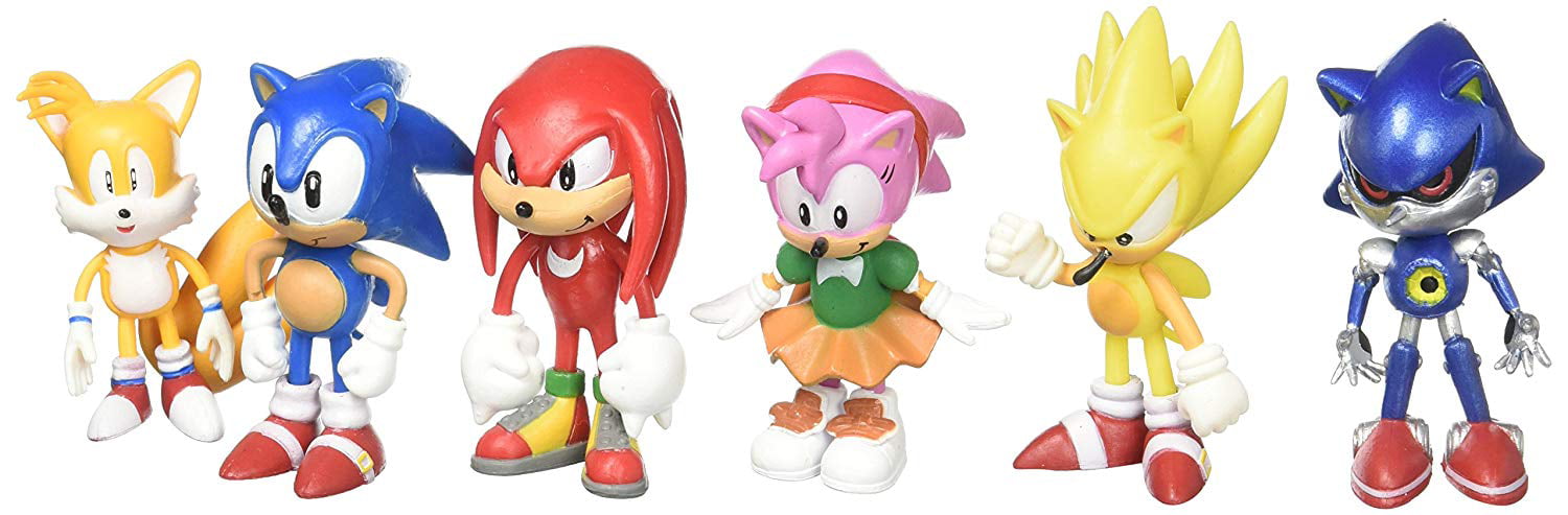 Sonic Figuren Sonic the Hedgehog Spielzeug Figuren Knuckles Tails Amy Metal 