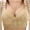 Beige, variant on Women's No Steel Ring Thin Gathering Bra - Comfortable Underwear with Top Collection, Nylon/Spandex, M-XXXXL Sizes, All-Season Wear