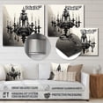 thumbnail image 4 of Designart "Chandelier Elegant Monochrome Painting I" Chandelier Metal Art Living Room, 4 of 5
