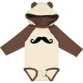 thumbnail image 3 of Inktastic Mustache Boys or Girls Long Sleeve Baby Bodysuit, 3 of 5