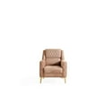 thumbnail image 3 of Luna Chair Finished in Velvet Fabric made with wood in Copper Color, 3 of 5