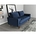 thumbnail image 3 of US Pride Furniture US Pride Mac Velvet Sofa Eggplant, 3 of 5