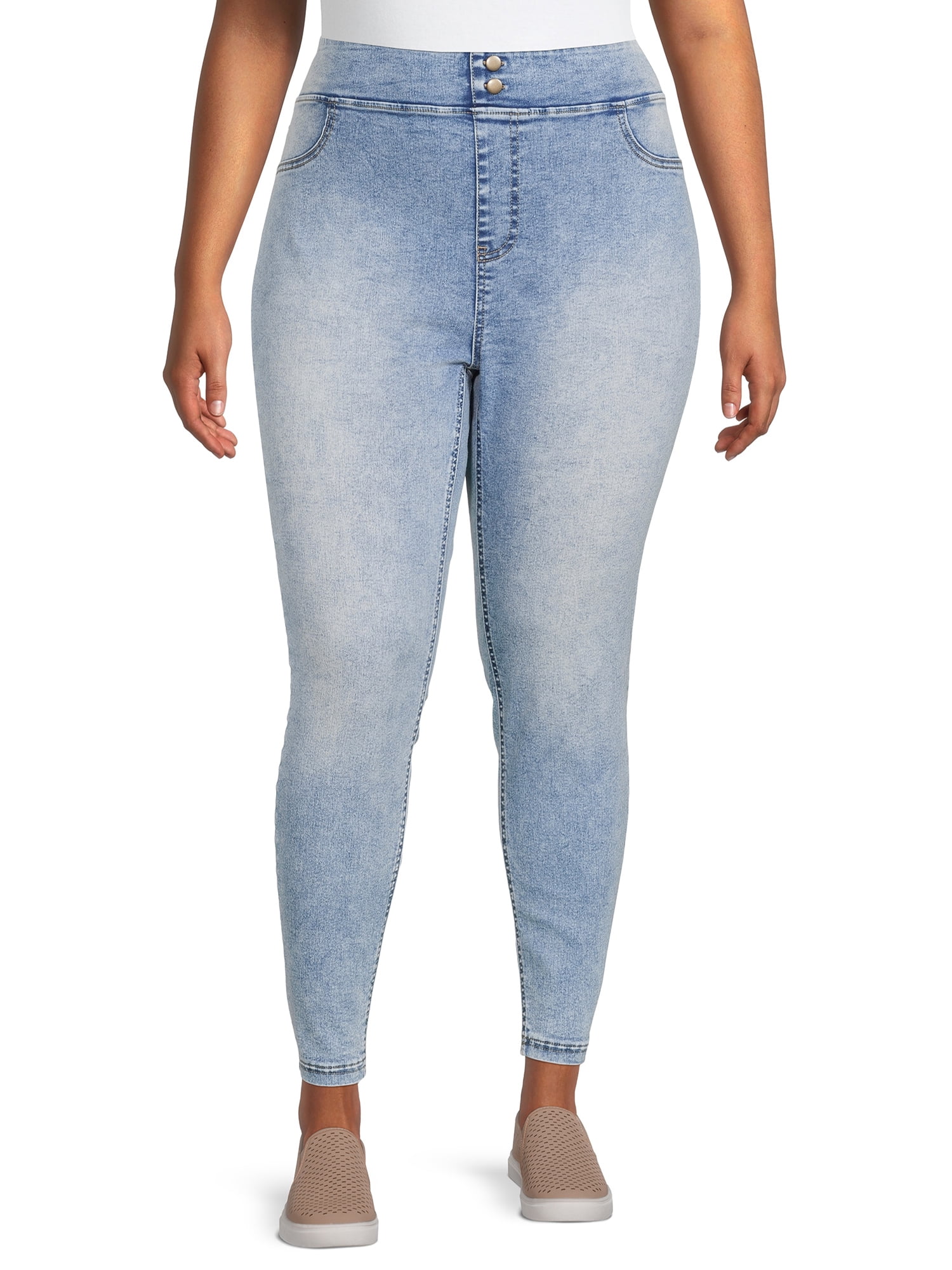 Women's Plus Size pantaloni stretch matita Strappato Jeans in Denim Jeggings L-5XL 