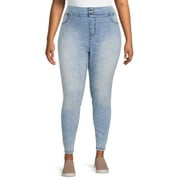 Terra & Sky Women's Plus Size Denim Jeggings