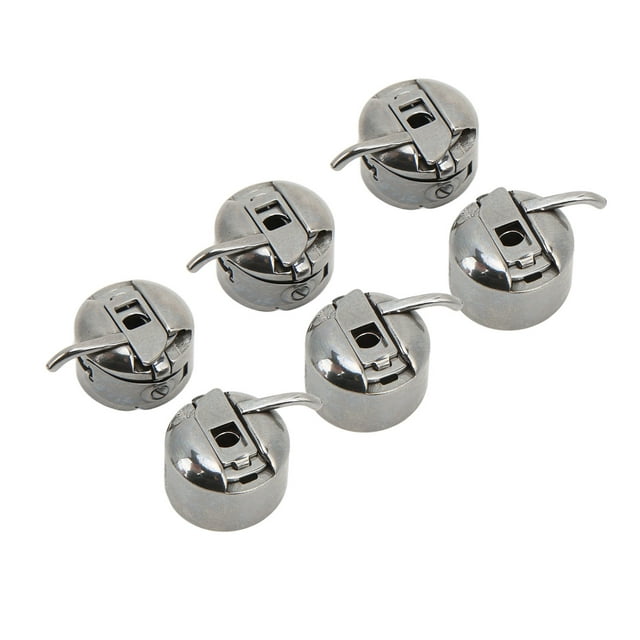 Accesorios de costura, 6 piezas Estuche de bobina de hierro Estuche de bobina de costura Estuche de bobina de máquina de coser Durabilidad extendida