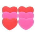 thumbnail image 2 of MasteelfCA 6 PCS Silicone Tennis Racket Vibration Dampeners Heart Shape Tennis Racquet Absorbers Tennis Racket Strings Dampers for Players (Red and Rosy), 2 of 9