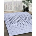 thumbnail image 3 of Ahgly Company Machine Washable Indoor Square Transitional Lavender Blue Area Rugs, 5' Square, 3 of 7