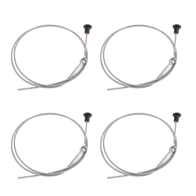 4 cable de estrangulador universal giratorio de empuje y 63 "Conducto interior 60" de 2-3 / 4 "