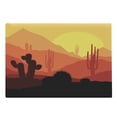 thumbnail image 1 of Arizona Cutting Board, Picturesque Digital Western Inspired Image with Cactus Plants on Mountains Sunset, Decorative Tempered Glass Cutting and Serving Board, in 3 Sizes, by Ambesonne, 1 of 2