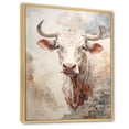thumbnail image 2 of Designart "Distinguished Beige Bovine Image" Cattle Floater Framed Wall Art Prints, 2 of 5