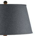 thumbnail image 3 of Buen 28 Inch Hydrocal Table Lamp Black Drum Shade Urn Base Gray Rust, 3 of 5