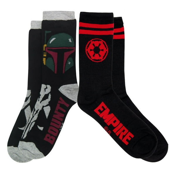 Star Wars Villains Symbols Crew Socks 2-Pair Pack