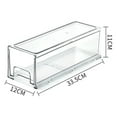 thumbnail image 2 of Food Container with Easy Grip Base Stackable Pull Out Storage Box for Shelves Countertops Freezer, 2 of 2