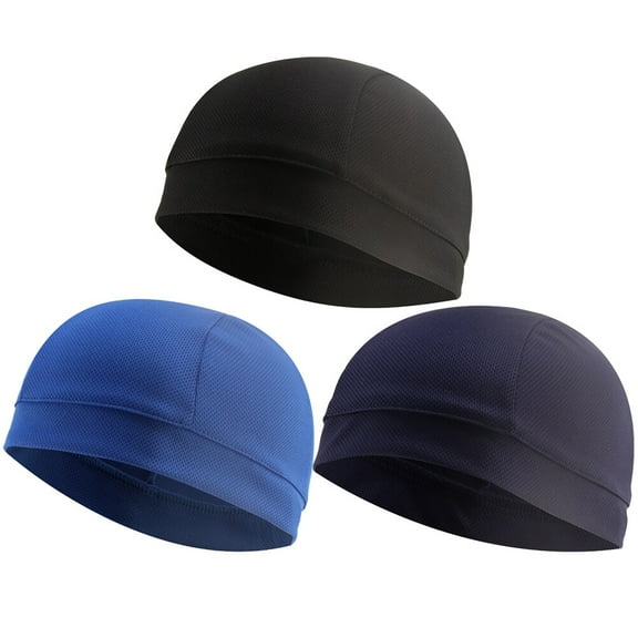 3 Pcs Comfortable Wear Sports Running Hat Caps Quick Dry Liner Man
