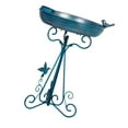 thumbnail image 4 of Baño para pájaros, comedero para pájaros, resistente a la intemperie, accesorio de decoración para jardín, adorno de hierro para exteriores, patios y, 4 of 8