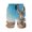 Sky Blue, variant on Mens Athletic Gym Workout Shorts Summer Casual Shorts with Printed Elastic Waistband Shorts