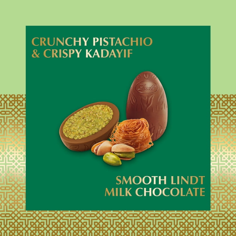 Lindt Dubai Style Milk Chocolate Candy Easter Eggs with Pistachio