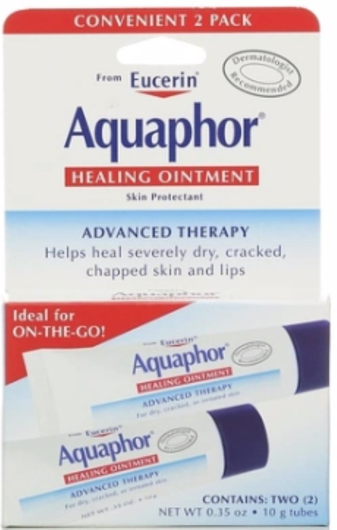 Aquaphor Healing Skin Ointment, Advanced Therapy, 2 Pack, 0.35 oz ea