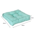 thumbnail image 7 of Lohuatrd Solid Color Square Seat Cushion Breathable Cotton Linen Thickened High Elastic Padded Super Soft Home Office Chair Tatami Sofa Floor Sitting Mat Pad, 7 of 7