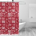 thumbnail image 2 of Disketp Ho Funny Christmas Stall Fabric Shower Curtain Liner Waterproof - 72" x 72", Lightweight Stall Size Shower Curtain Machine Washable - 60x72, 2 of 5