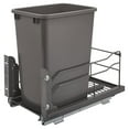 thumbnail image 1 of Rev-A-Shelf 53WC-1535SCDM-113 35 Qt Pullout Waste Container Trashcan, Gray, 1 of 7