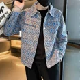 thumbnail image 5 of Abrigo vaquero de otoño para hombre, nuevo en chaquetas vaqueras, ropa popular coreana para hombre, tela Y2k, estética de lujo, precio bajo, costo de moda, 5 of 5