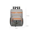 thumbnail image 3 of Mochila refrigeradora de gran capacidad Bolsa ligera aislante impermeable a goteras Viaje de tela Deporte Playa Cómoda Diseño Portátil Duradero 17,32x11,8x5,9 pulgadas, 3 of 7