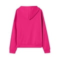 thumbnail image 5 of Lumtrix Zipper Hoodies for Women Oversized Fall Fashion 2025 Casual Winter Jackets Trendy Hooded Zip up Sweatshirt Clothes Hot Pink L, 5 of 6