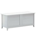 thumbnail image 3 of Greenport Storage Bench, Solid Wood with a Brushed White Finish, 3 of 8