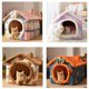 thumbnail image 2 of Pet Cat Litter Sleep House Removable Cushion & Washed Warm Cave Dog Bed Indoor Closed Type Tent House Kitten Supplies Carpet ShopWise Round, 2 of 11