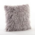 thumbnail image 3 of SARO 706.RS18S 18 in. Square Mongolian Faux Fur Throw Pillow - Rose, 3 of 5