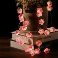 thumbnail image 2 of Battery Operated Flower String Lights ,10ft 30 LEDs Indoor Wall Decor Curtain Decorative Cherry Blossom Fairy Lighting for Home Wedding Birthday Christmas Bedroom, Valentine's Day Decorations, 2 of 7