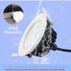 thumbnail image 5 of Panel de techo empotrado para baño y dormitorio, blanco brillante de 6000 K, CA 220 V-240 V, uso en interiores y exteriores, paquete individual, luz descendente LED impermeable IP65 de 9 W, 5 of 5