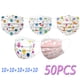 thumbnail image 2 of cubrebocas infantil Tapabocas 50pcs Niños Y # 39 ; s Mascarillas Desechables Con Estampado De Fútbol Infantiles Cosplay De Halloween, 2 of 4