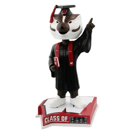 Badger Head - Bucky Badger Wisconsin Badgers Graduation Special Edition Bobblehead NCAA