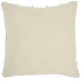 thumbnail image 2 of Mina Victory Life Styles Loop Stripes Natural Throw Pillow - Off-White 18"X18", 2 of 5