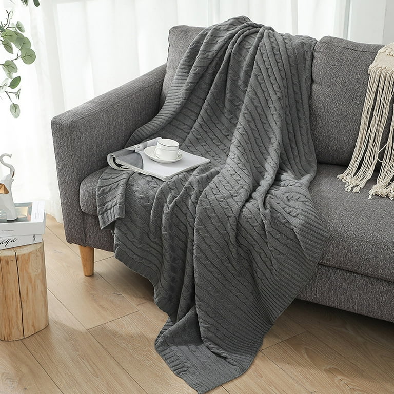 TKM Home Sherpa Blanket Throw Blanket Soft Warm Fleece Blanket Thick Blanket  With Grid Pattern For Couch Sofa Bed Chair Home …