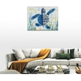 thumbnail image 5 of Christ Sea Turtle Canvas Wall Art Ocean Coastal Beach Pictures Wall Decor Turtle Painting Prints Modern Artwork Home Decoration for Bathroom Bedroom Living Room 12"x16", 5 of 6