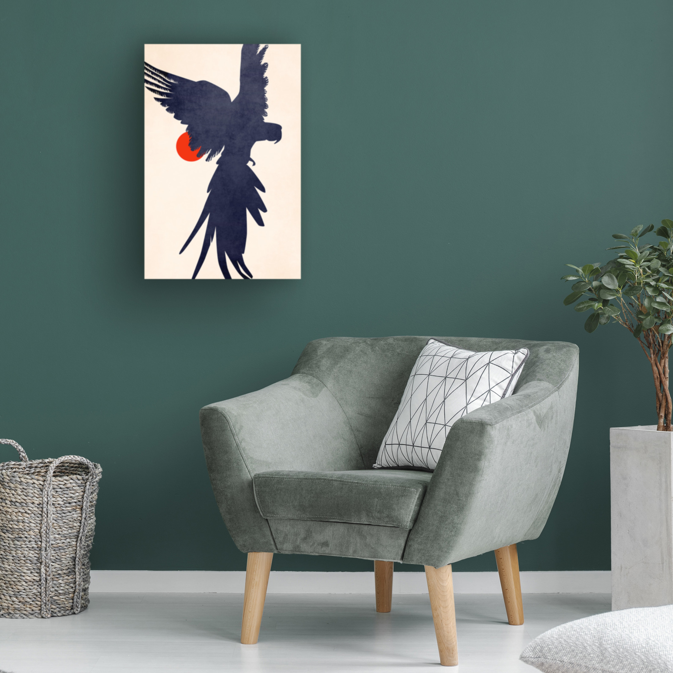 Trademark Fine Art Kubistika Parrot Canvas Wall Art