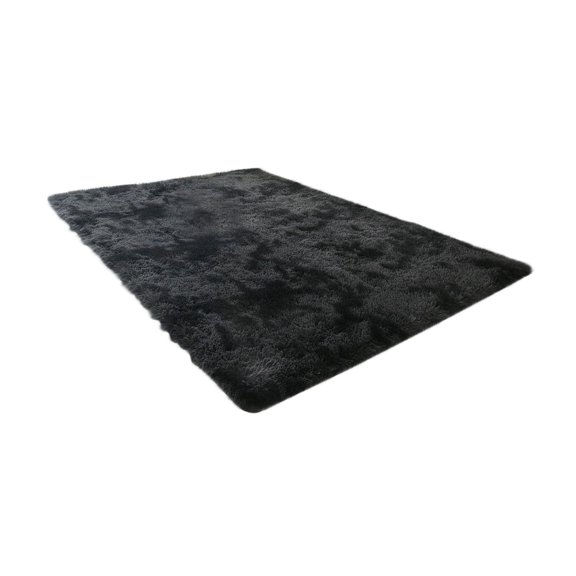 Zzbeans Tie Dyed Gradient Silk Wool Carpet, Super Soft Shag Area Rug for Living Room Bedroom, Non-Slip Floor Mat Coffee Table Runner Bedside Blanket 62x31 Inches