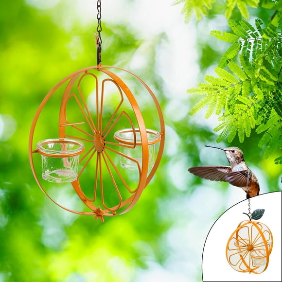 Oriole Feeder For Outdoors Jelly And Orange Metal Feeder Orange Fruit Oriole Jelly Feeder Hanging Oriole Feeder For Outdoors Garden Wild Birds Unlimited Cute Feeders for outside Heated Hummingbird