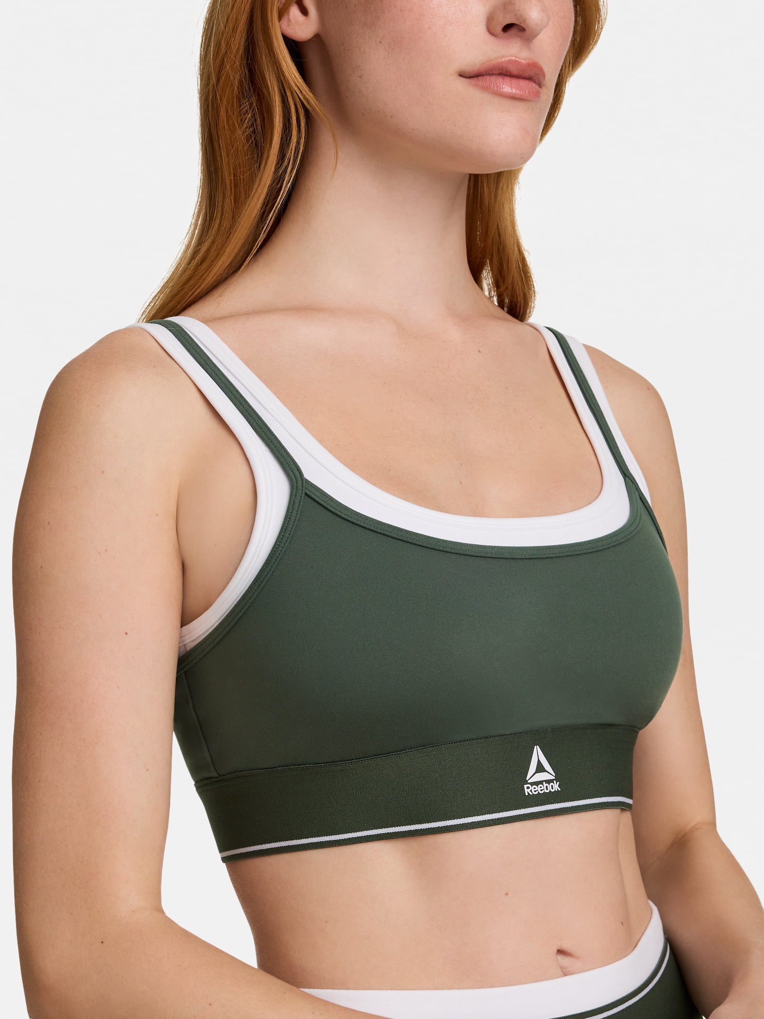 Reebok Women's Horizon Layered Bra Tank with Removable Cups, Sizes XS-XXXL