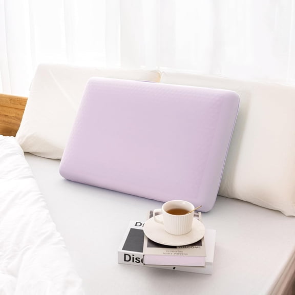 Cooling Gel Memory Foam Pillow - Reversible Cooling Cover, Neck Support for Side, Back and Stomach Sleepers, Removable & Machine Washable, All-Season Comfort, Standard Size,