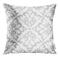 thumbnail image 1 of BSDHOME Gray Royal Floral Pattern Baroque Damask Graphic Modern Abstract Pillow Case 18x18 Inches Pillowcase, 1 of 1