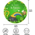 thumbnail image 4 of Coolnut St. Patrick's Day Treasures Round Placemats Set of 4 Polyester Table Mat Easy to Clean Heat Resistant Wipeable Placemats for Dining Table,St. Patrick's Day Home Decor, 4 of 7