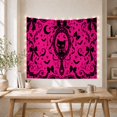 thumbnail image 5 of Pink Cat and Cauldron Tapestry, 5 of 7