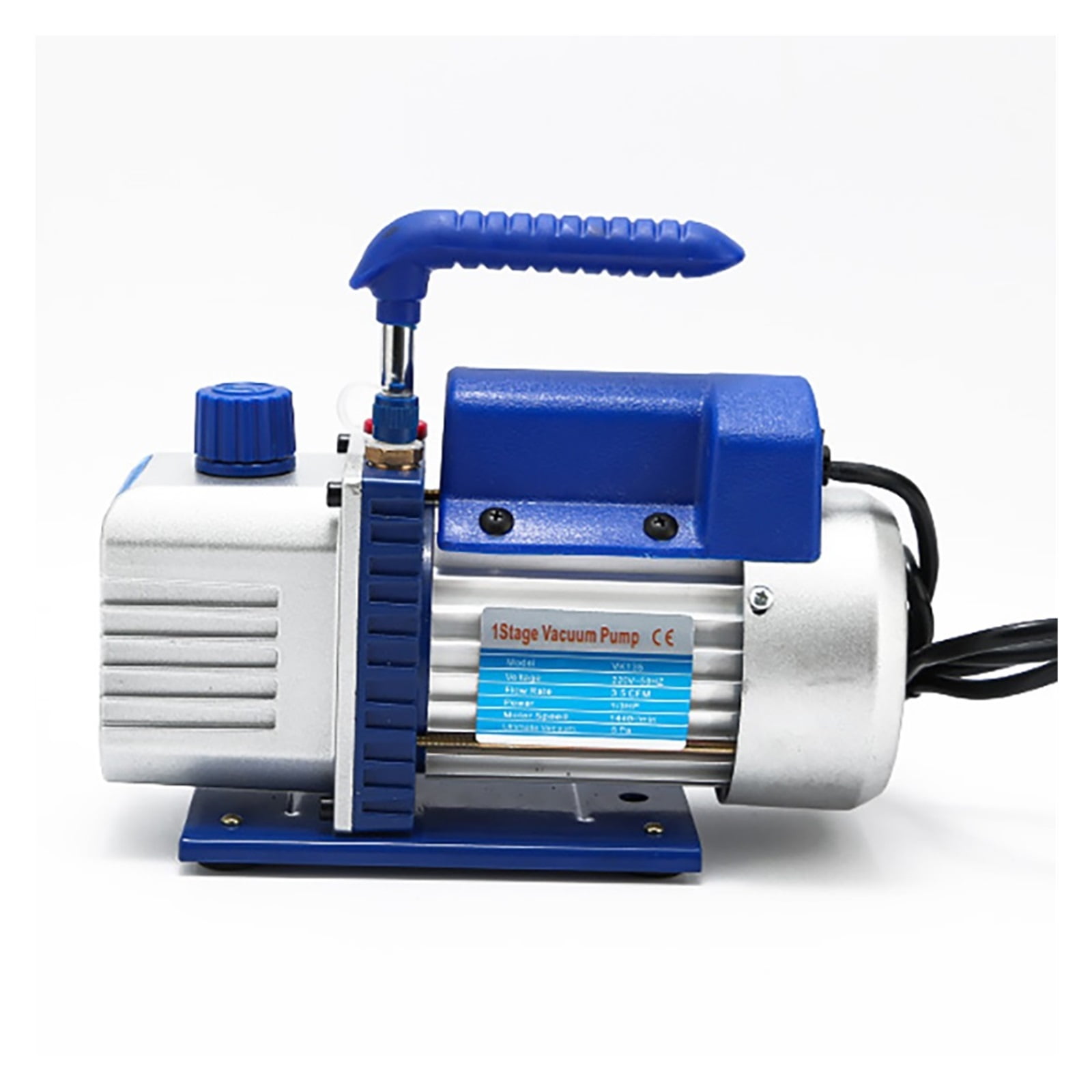 Vacuum Pump,3CFM Portable Rotary Vane 1 Stage Refrigeration Vacuum Pump Household/Car Air Conditioning Refrigerant Repair Tool ,Outstanding Oil Inlet System