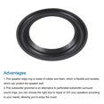 thumbnail image 4 of Unique Bargains Rubber Speaker Foam Edge Surround Rings 2.25 Inch 33mm x 53mm Subwoofer Rings for Repair or DIY Black 4 Pcs, 4 of 5