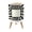 Color 1, variant on Small Trash Can with Lid Zebra Print Contemporary Black White Stripes Rectangular 1.8 Gallon Dog Proof Trash Can Round Garbage Can Waste Bin Wastebasket for Bathroom Bedroom Living Room